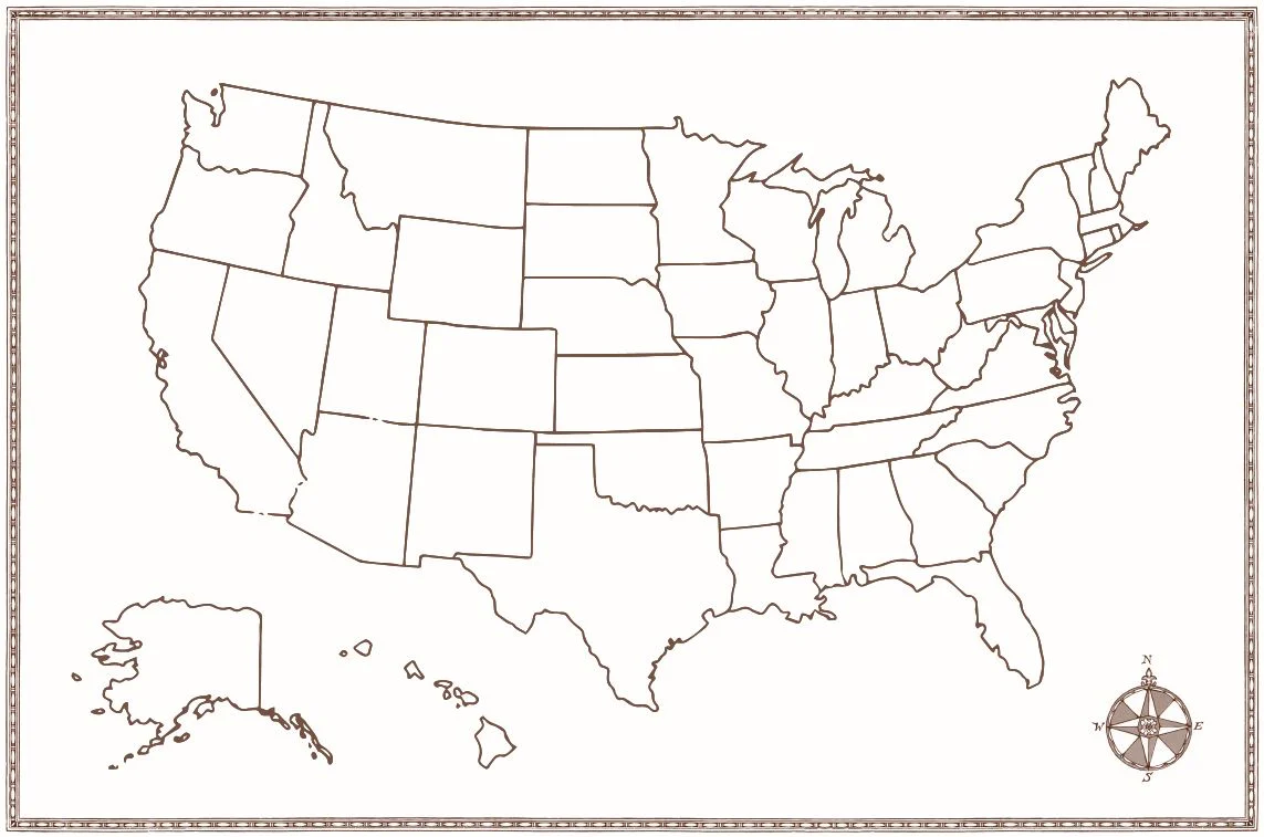 USA + Colonies Map - Image 2